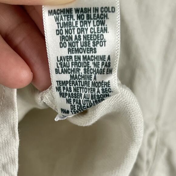 Bella Dahl Top Womens XS Ivory 2 Pocket Oversized Button Up Minimal Neutral NEW - Picture 6 of 13